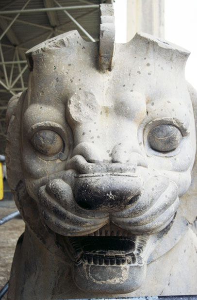 Stone statue at Persepolis. Iran.