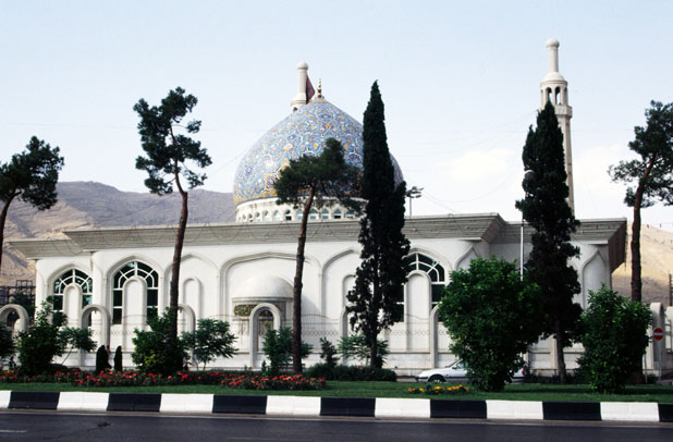 Modern mosque at Shiraz town. Iran.