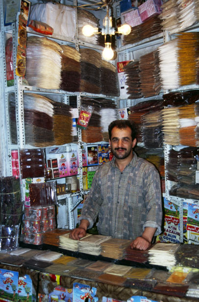 Spice shop at Tabriz market. Iran.