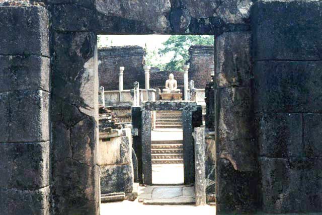 The remains of the ancient city of Polonnaruwa, dates from the reign of the Indian Chola dynasty in the 11th and 12th century. Sri Lanka.