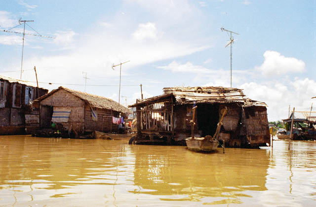River life in Mekong delta.  Vietnam.