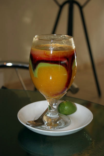 Different kind of fresh fruit juice. South,  Ethiopia.