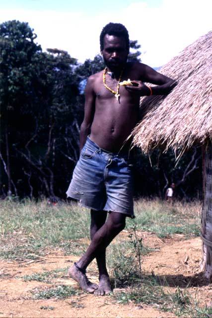 Our porter. Papua,  Indonesia.