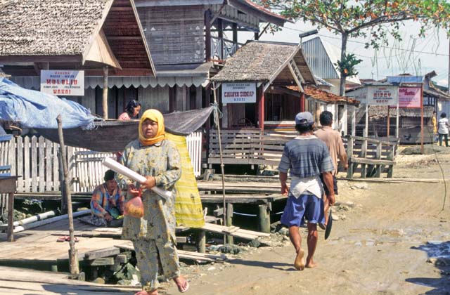 Wakai village. Togean islands area. Sulawesi,  Indonesia.