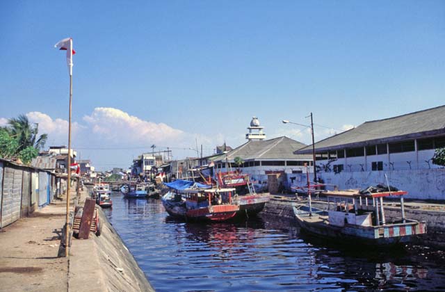 Harbor at Ujung Pandang. Sulawesi,  Indonesia.