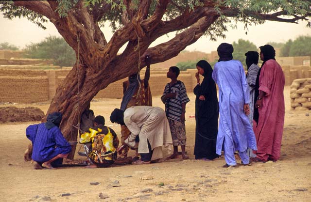 Meat seller. Tessalit. Mali.