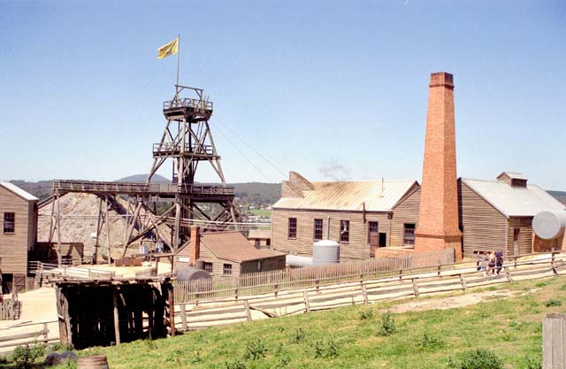 Ballarat - old gold mining village and today museum. Australia.