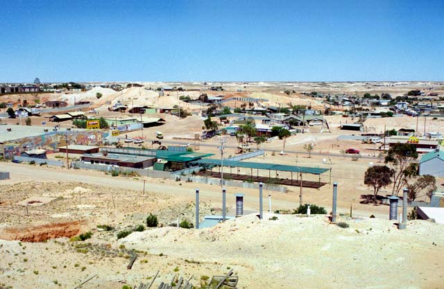 Town Coober Pedy - one of the largest opal mines at world. Australia.