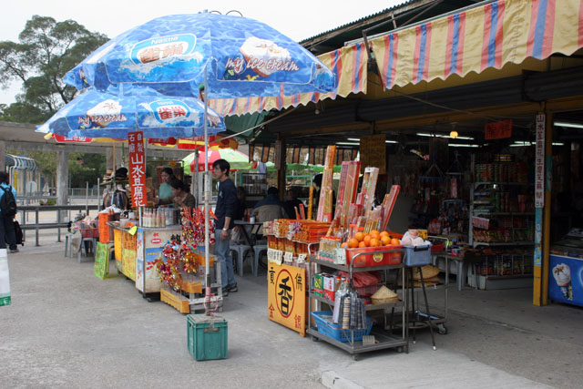 Po Lin Buddhist monastery. Place where Tian Tan Buddha statue is found. Hong Kong.