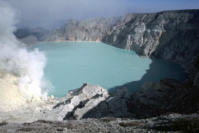 Kawah Ijen Vulcano. Java,  Indonesia.