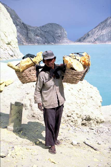 Kawah Ijen Vulcano. Java,  Indonesia.