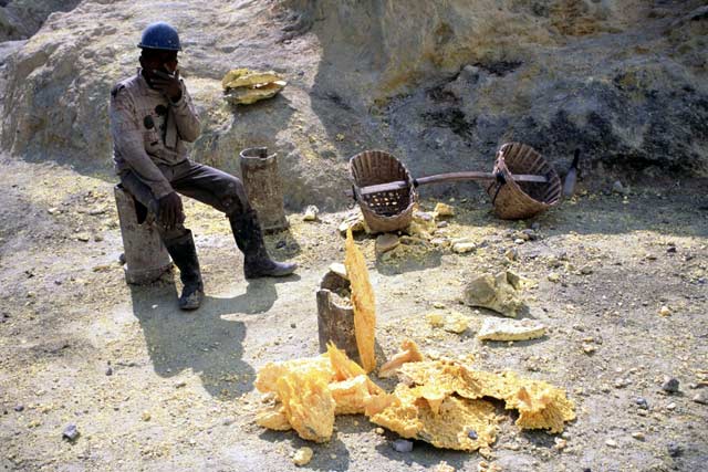 Kawah Ijen Vulcano. Java,  Indonesia.