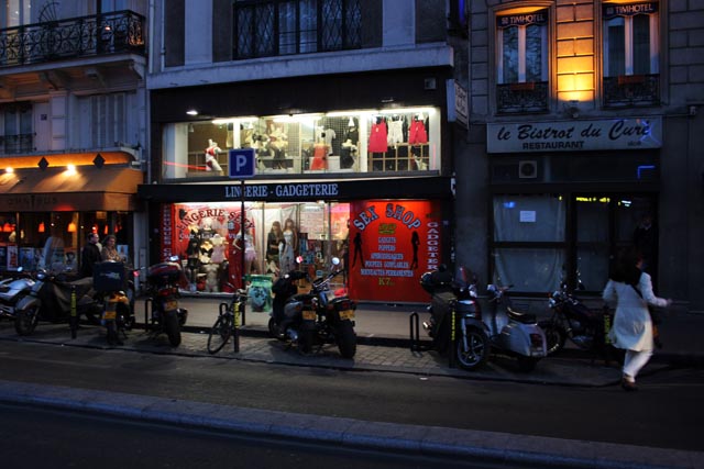 Montmartre red-light district, Paris. France.