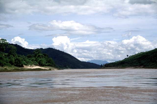 Mekong river in north Laos. Laos.