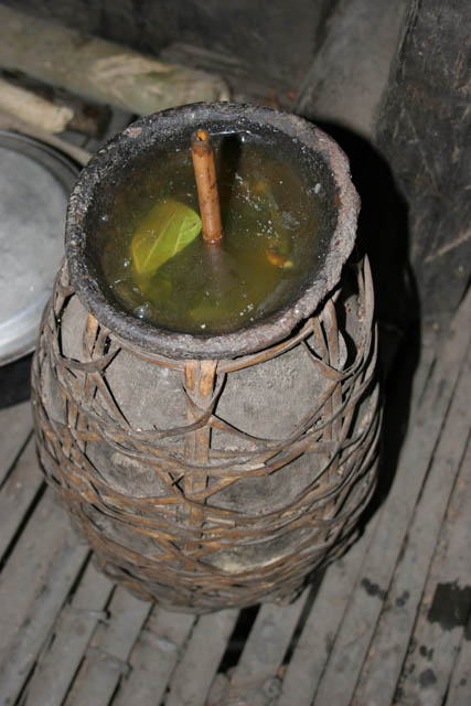 Local wine. Kyartho village, Chin State. Myanmar (Burma).