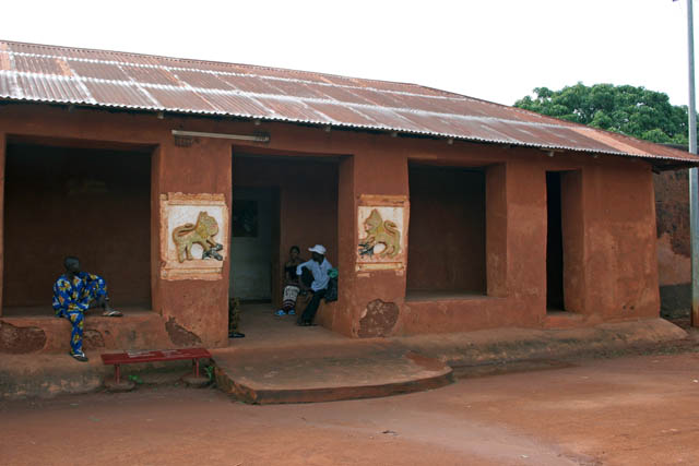 Palace of Dahomey kings at Abomey town. Benin.