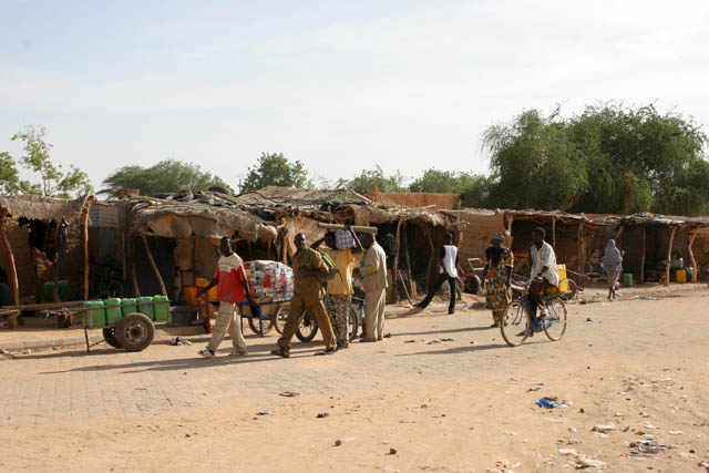 Street at Agadez town. Niger.