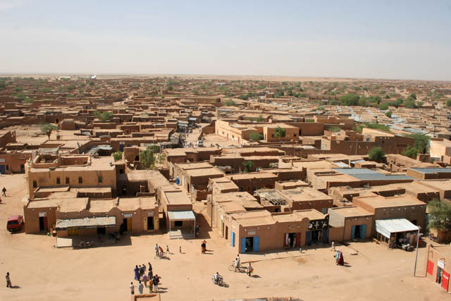 View to desert town Agadez. Niger.