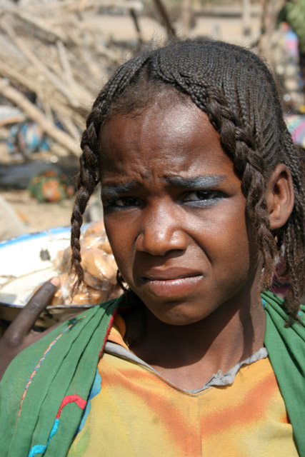 Market at the bank of Chari River. Lake Chad area. Cameroon.