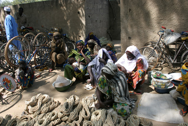 Market at Guividing village. Cameroon.