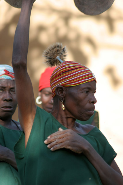 Traditional dance at Oudjilla village. Cameroon.
