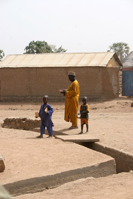 At street at Rey Bouba village. Cameroon.