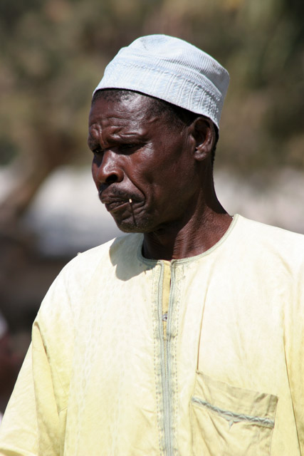 Man at Tourou village at Mandara Mountains. Cameroon.