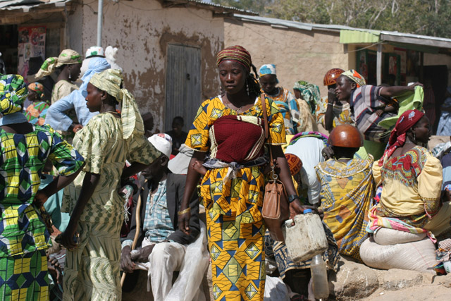 Market at Tourou village at Mandara Mountains. Cameroon.
