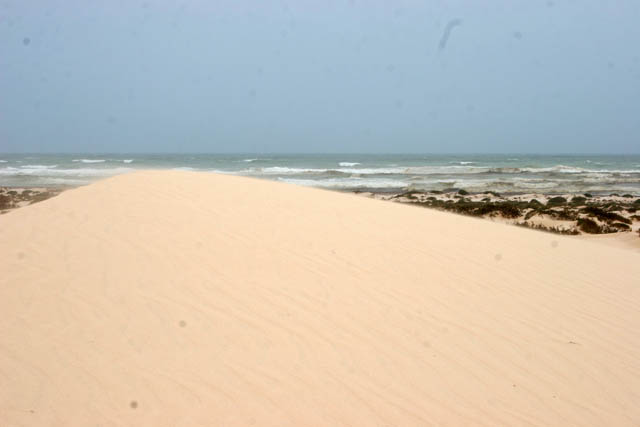Sand dunes at south coast of Socotra (Suqutra) island. Yemen.
