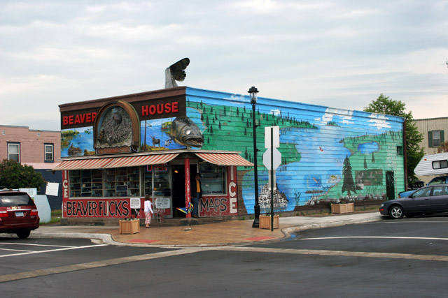 Grand Marais village, North Shore, Minnesota. United States of America.