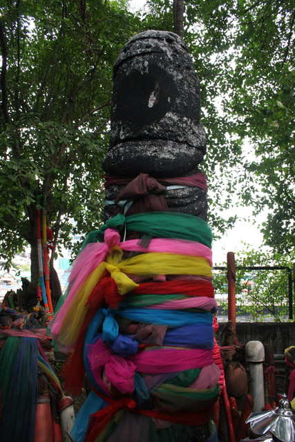 Chao Mae Tuptim Shrine, one of the most extraordinary spirit houses in Bangkok, Thailand. Thailand.