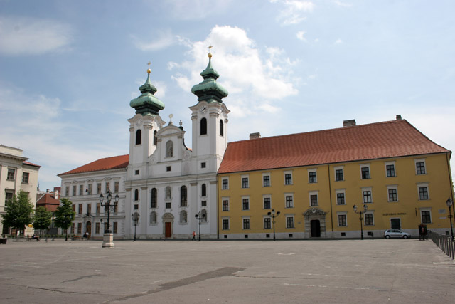 Szechenyi Square, Gyor Hungary.