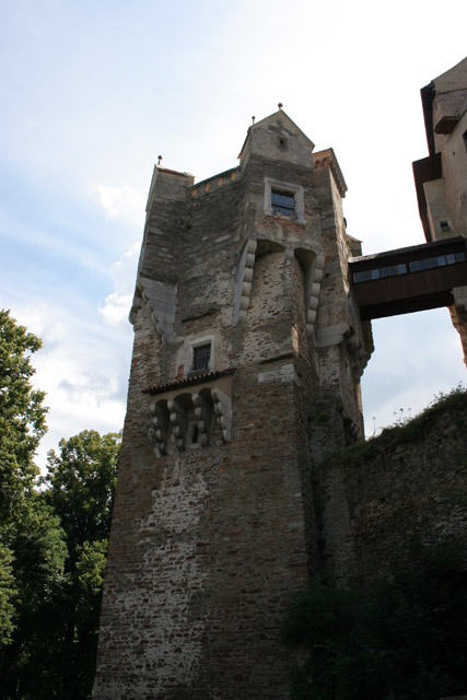 Pernstejn Castle, founded in 13th century is is one of the best-preserved Gothic-Renaissance forts in Europe. Nedvedice. Czech Republic.