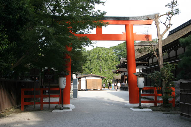 Shimogamo-jinja (Kamomioya-jinja) shrine, Kyoto. Japan.