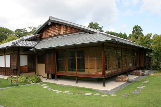 Japanese garden Koko-en at Himeji town. Japan.