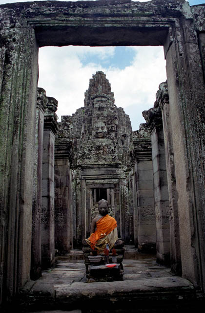 The Bayon - temple of smiling faces. Angkor Wat temples area. Cambodia.