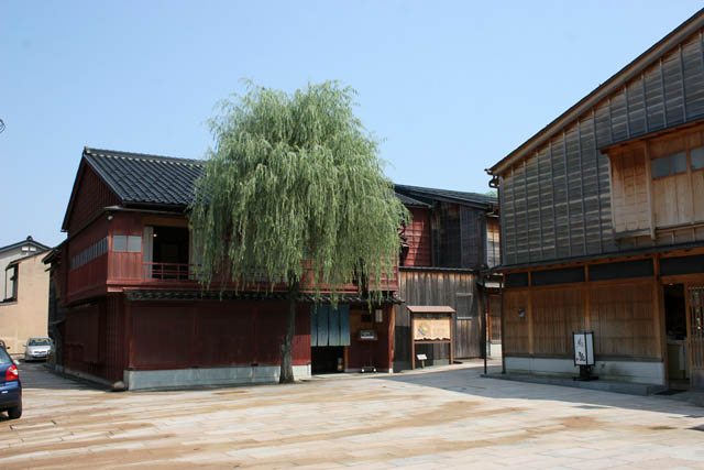 Higashi Geisha District (Higashi Chaya-Gai) at Kanazawa town. Japan.