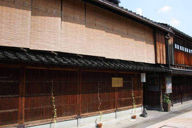 Higashi Geisha District (Higashi Chaya-Gai) at Kanazawa town. Japan.