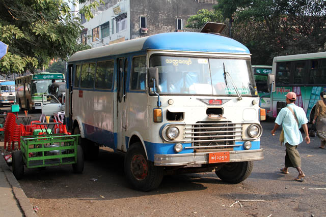 Public transport, Yangon. Myanmar (Burma).