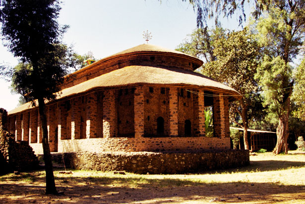 Debre Berhan Selassie church in Gonder. North,  Ethiopia.
